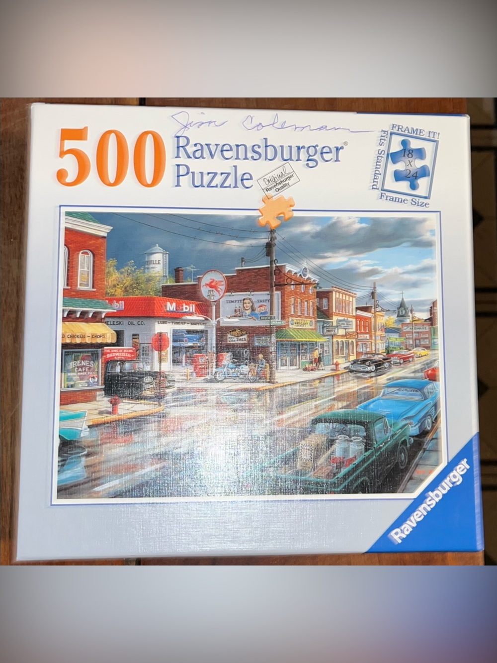 Ravensburger Blue Red Yellow Multicolor Town Street Puzzle